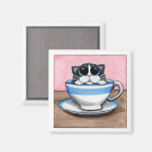 カップO子猫磁石 マグネット (正面/裏面)