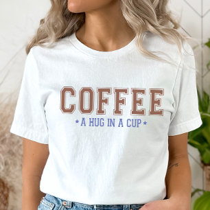 カップTシャツ、コーヒシャツでハグおもしろい。 Tシャツ