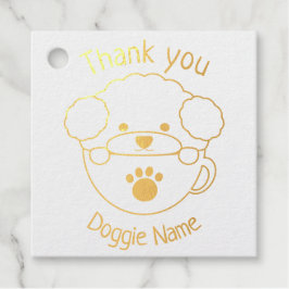 カッポードルウッドアートスタンプ フェイバータグ