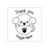 カッポードルウッドアートスタンプ ラバースタンプ (インプリント)