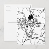 カッラックリチ タミル・ナードゥ州の地図 ポストカード (正面/裏面)