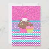 カッ飾プケーキパーティの招待状 招待状 (裏面)