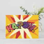 カッ-POW あなたのメッセージ スピーチバブル ファン レトロ 案内状 (スタンド正面)