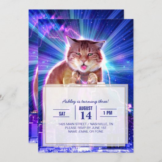 カツィラ 招待状 (正面/裏面)