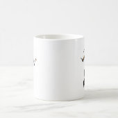 カツオドリ-抽象的な海の鳥 コーヒーマグカップ (中央)