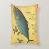 カツオ(カツオ) – 広重のカラフル魚 アクセントクッション (正面(垂直))