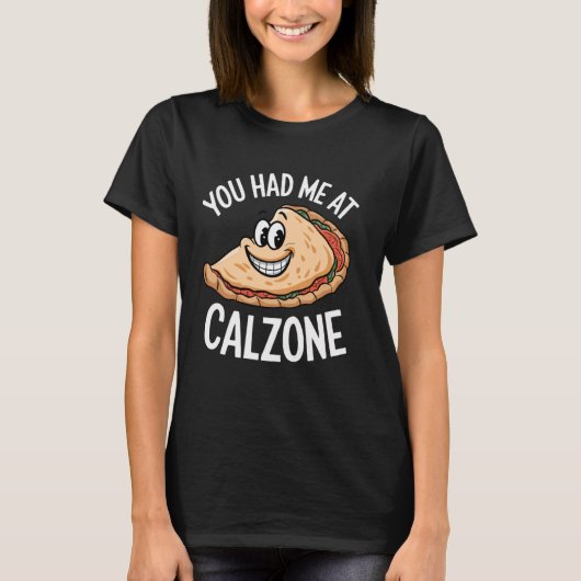 カツレツで恋に落ちた コメディピザ 引用 イタリアン フォー Tシャツ (正面)