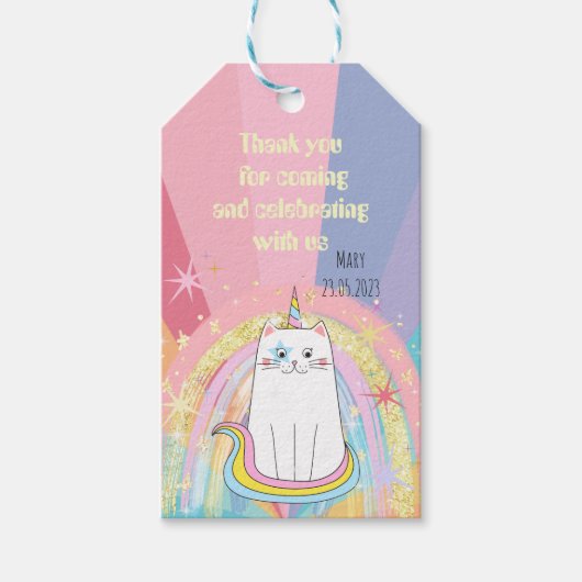 カティコーンミョーグ誕生日感謝していユー ギフトタグ (正面)