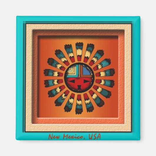 カティナサン顔 マグネット (正面)