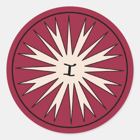 カティプナンのステッカー ラウンドシール (正面)