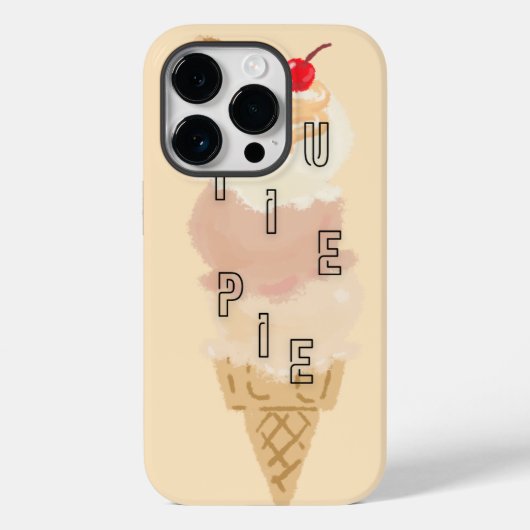 カティーパイ - アイスクリームのスマホケース Case-Mate iPhoneケース (裏面)