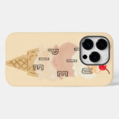 カティーパイ - アイスクリームのスマホケース Case-Mate iPhoneケース (裏面 (横))
