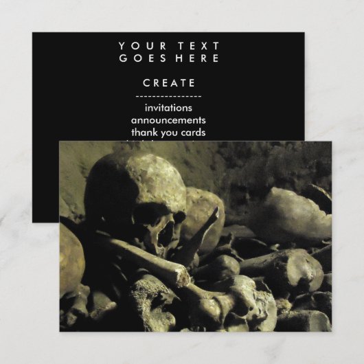 カテコームの骨 招待状 (正面/裏面)