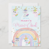 カテコーンミオグリ誕生日招待状 シーズンカード (正面)