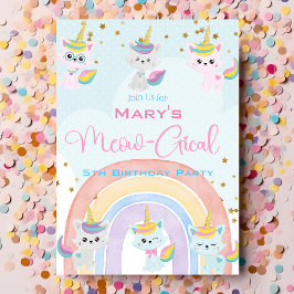 カテコーンミオグリ誕生日招待状 シーズンカード