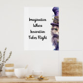 カテゴリー5 アドベント パープル ホリデー子猫 ポスター (キッチン)