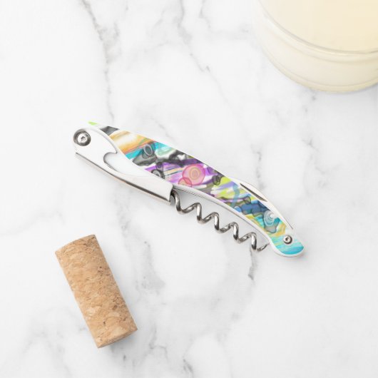 カテゴリ5旋回抽象芸術アートデザイン ソムリエナイフ (正面)