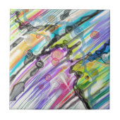 カテゴリ5旋回抽象芸術アートデザイン タイル (正面)