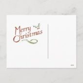 カテドラルのクリスマス シーズンポストカード (裏面)