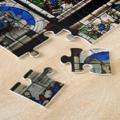 カテドラルのステンドグラスのデザイン ジグソーパズル (側面)