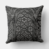 カテドラルの席の幾何学的な木製の切り分けるパターン03 クッション (裏面)