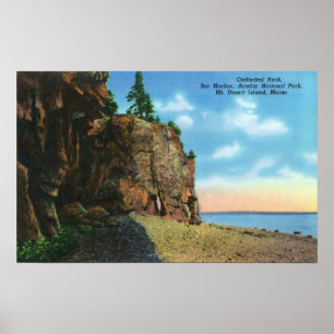 カテドラルの石、バー港の眺め ポスター