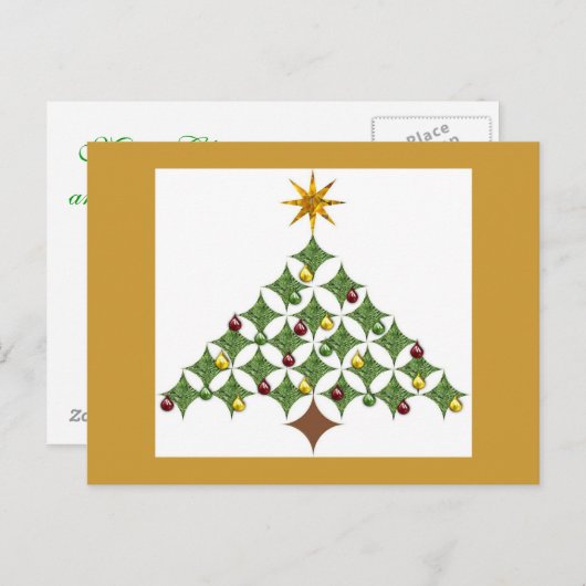 カテドラルの窓の木 シーズンポストカード (正面/裏面)