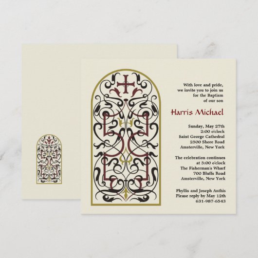 カテドラルの窓 招待状 (正面/裏面)