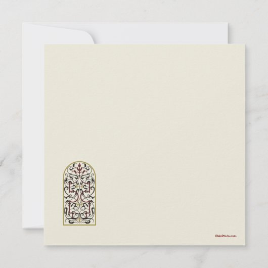 カテドラルの窓 招待状 (裏面)