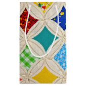 カテドラルウィンドウのキルトパターン スモールペーパーバッグ (裏面)