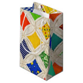 カテドラルウィンドウのキルトパターン スモールペーパーバッグ (正面アングル)