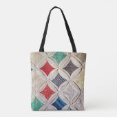 カテドラルウィンドウのキルトパターン トートバッグ (裏面)