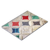 カテドラルウィンドウのキルトパターン ノートブック (左側)