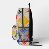 カテドラルウィンドウのキルトパターン プリントバックパック (右)