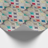 カテドラルウィンドウのキルトパターン ラッピングペーパー (角)