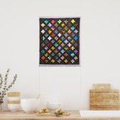 カテドラルウィンドウキルト ポスター (キッチン)