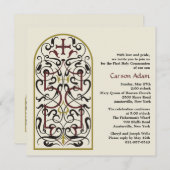 カテドラルウィンドウ宗教招待状 招待状 (正面/裏面)