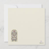 カテドラルウィンドウ宗教招待状 招待状 (裏面)