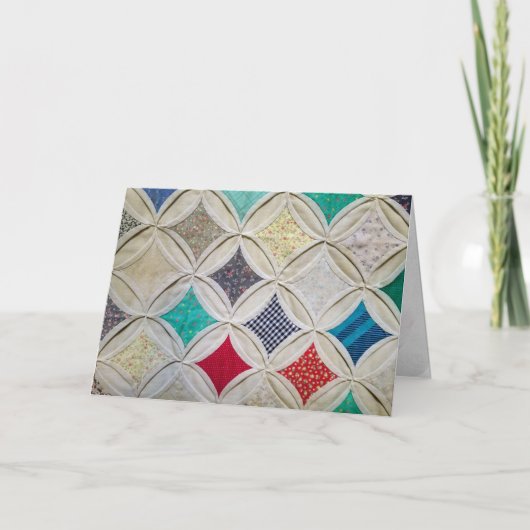 カテドラルウインドウキルト誕生日 カード (正面)