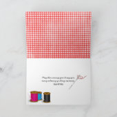 カテドラルウインドウキルト誕生日 カード (内部)