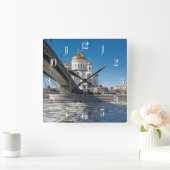 カテドラルキリストモスクワの救助者 スクエア壁時計 (ホーム)