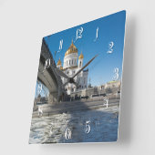 カテドラルキリストモスクワの救助者 スクエア壁時計 (傾斜)