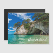 カテドラルコーブニュージーランドビーチハガキ (正面/裏面)