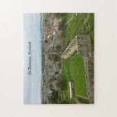 カテドラルタワーからのセント・アンドリュースの町の空中写真 ジグソーパズル (縦)