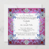 カテドラルビーアールデコ結婚式招待状カード 招待状 (裏面)