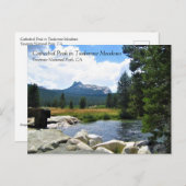 カテドラルピークイントゥルムヌメドウズ、ヨセミテ、CA P ポストカード (正面/裏面)