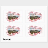 カテドラルレッジ登山カラビナー 長方形シール (シート)