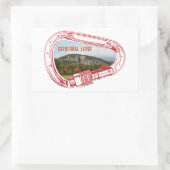 カテドラルレッジ登山カラビナー 長方形シール (バッグ)