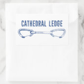 カテドラルレッジ登山クイックドロー 長方形シール (バッグ)