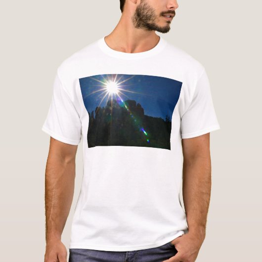 カテドラルロックの渦巻き 横構図 Tシャツ (正面)